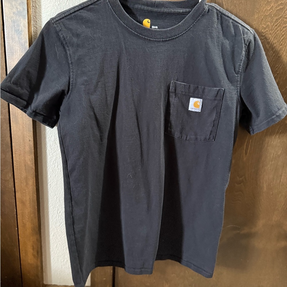 Carhartt Black Tee with Logo Pocket